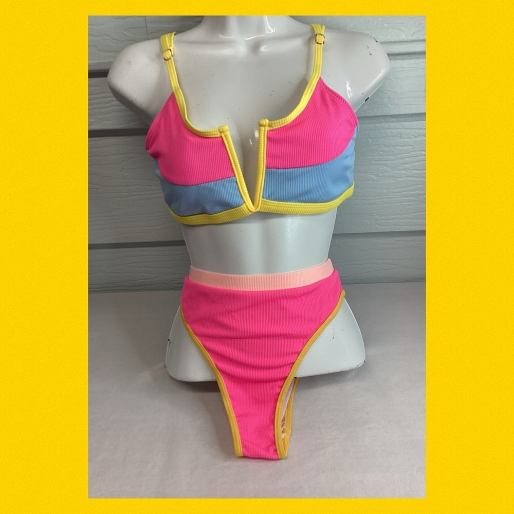 Colorful two-piece swimsuit.60
